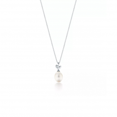 TIFFANY PALOMA PICASSO OLIVE LEAF PEARL PENDANT 35249508